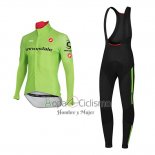 Cannondale Ropa Ciclismo Culotte Largo 2017 Hombre Mangas Largas Verde
