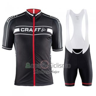 Craft Ropa Ciclismo Culotte Corto 2016 Hombre Mangas Cortas Rojo y Negro