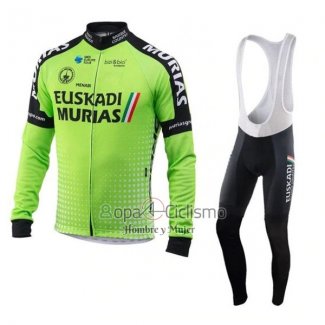 Euskadi Murias Ropa Ciclismo Culotte Largo 2018 Hombre Mangas Largas Verde