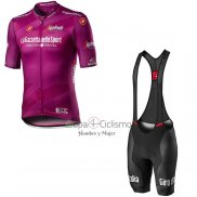 Giro d'Italia Ropa Ciclismo Culotte Corto 2020 Hombre Mangas Cortas Fucsia