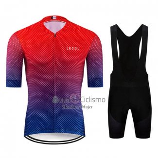 Le Col Ropa Ciclismo Culotte Corto 2020 Hombre Mangas Cortas APagado Rojo