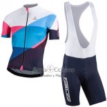 Nalini Campeon Ropa Ciclismo Culotte Corto 2017 Men Mangas Cortas Azul y Blanco