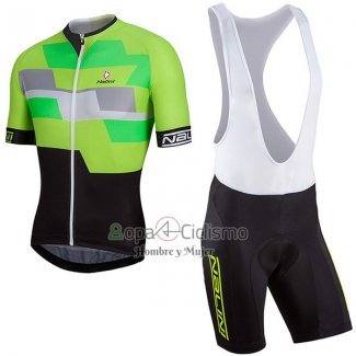 Nalini Cervino Ropa Ciclismo Culotte Corto 2017 Men Mangas Cortas Verde y Negro