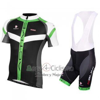 Nalini Ropa Ciclismo Culotte Corto 2016 Men Mangas Cortas Verde Negro