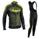 Northwave Ropa Ciclismo Culotte Largo 2017 Hombre Mangas Largas Verde y Negro