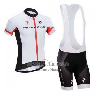 Pinarello Ropa Ciclismo Culotte Corto 2014 Hombre Mangas Cortas Negro y Blanco