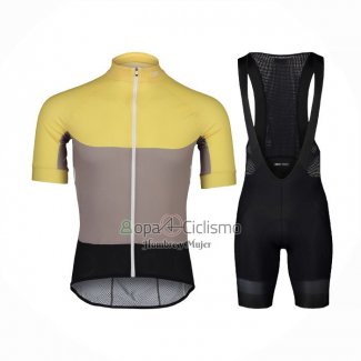 Poc Ropa Ciclismo Culotte Corto 2021 Hombre Mangas Cortas AMarillo