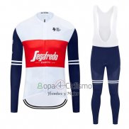 Segafrojoo Zanetti Ropa Ciclismo Culotte Largo 2020 Mangas Largas Blanco Rojo