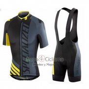 Specialized Ropa Ciclismo Culotte Corto 2016 Hombre Mangas Cortas AMarillo y Gris