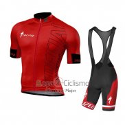 Specialized Ropa Ciclismo Culotte Corto 2016 Hombre Mangas Cortas Brillante Rojo y Negro