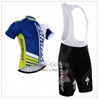 Specialized Ropa Ciclismo Culotte Corto 2018 Hombre Mangas Cortas Azul Verde Blanco