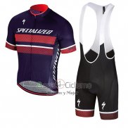 Specialized Ropa Ciclismo Culotte Corto 2018 Hombre Mangas Cortas Violeta Rojo