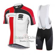 Sportful Ropa Ciclismo Culotte Corto 2016 Hombre Mangas Cortas Rojo y Blanco