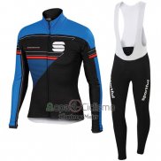 Sportful Ropa Ciclismo Culotte Largo 2016 Hombre Mangas Largas Negro y Azul