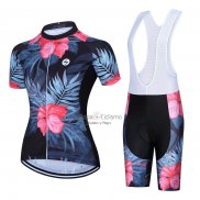 Steep Ropa Ciclismo Culotte Corto 2023 Mujer Mangas Cortas Rosa Negro