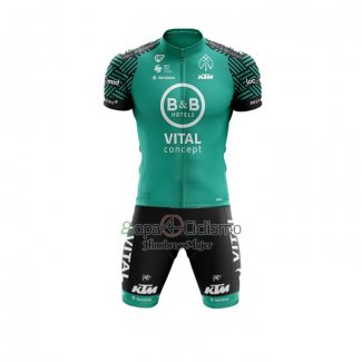 Vital Concept-bb Hotels Ropa Ciclismo Culotte Corto 2020 Hombre Mangas Cortas Blanco Verde(1)