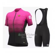 Ale Ropa Ciclismo Culotte Corto 2021 Mujer Mangas Cortas Fucsia