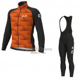 Ale Ropa Ciclismo Culotte Largo 2021 Hombre Mangas Largas Naranja