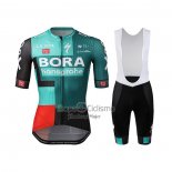Bora-hansgrone Ropa Ciclismo Culotte Corto 2022 Mangas Cortas Verde Rojo