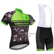 Cannondale Ropa Ciclismo Culotte Corto 2018 Hombre Mangas Cortas Verde y Negro