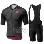 Castelli Aero Race Ropa Ciclismo Culotte Corto 2019 Hombre Mangas Cortas Negro