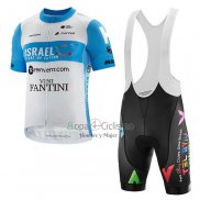 Israel Ciclismo Academy Ropa Ciclismo Culotte Corto 2020 Men Mangas Cortas Azul Claro Blanco