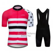 Le Col Ropa Ciclismo Culotte Corto 2020 Hombre Mangas Cortas Rosa Blanco