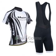 Monton Ropa Ciclismo Culotte Corto 2014 Hombre Mangas Cortas Negro y Blanco