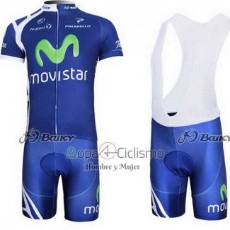 Movistar Ropa Ciclismo Culotte Corto 2011 Mangas Cortas Azul