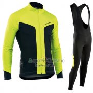 Nalini Northwave Ropa Ciclismo Culotte Largo 2017 Hombre Mangas Largas AMarillo y Negro