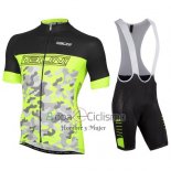 Nalini Ropa Ciclismo Culotte Corto 2016 Men Mangas Cortas Verde y Negro