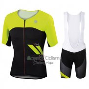 Sportful Ropa Ciclismo Culotte Corto 2017 Hombre Mangas Cortas AMarillo y Negro