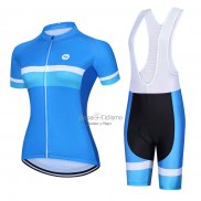 Steep Ropa Ciclismo Culotte Corto 2023 Mujer Mangas Cortas Azul Negro