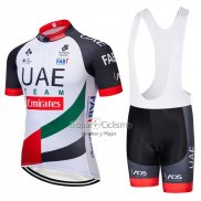 Uci Mundo Campeon UAE Ropa Ciclismo Culotte Corto 2018 Mangas Cortas Blanco