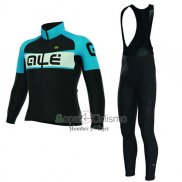 Ale Ropa Ciclismo Culotte Largo 2017 Mujer Mangas Largas Negro y Azul