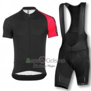 Assos Ropa Ciclismo Culotte Corto 2016 Hombre Mangas Cortas Negro y Rojo