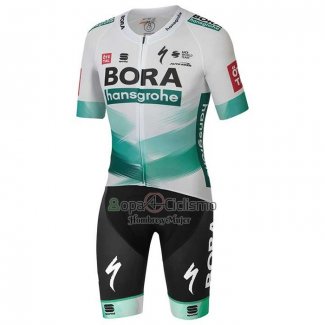 Bora-hansgrone Ropa Ciclismo Culotte Corto 2020 Mangas Cortas Blanco Verde