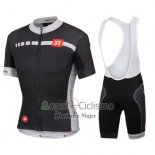 Castelli Ropa Ciclismo Culotte Corto 2016 Hombre Mangas Cortas Blanco y Negro