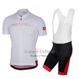 Castelli Ropa Ciclismo Culotte Corto 2017 Hombre Mangas Cortas Blanco