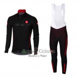 Castelli Ropa Ciclismo Culotte Largo 2017 Hombre Mangas Largas Negro