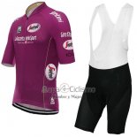 Giro d'Italia Ropa Ciclismo Culotte Corto 2017 Hombre Mangas Cortas Fucsia