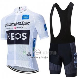 Ineos Ropa Ciclismo Culotte Corto 2020 Mangas Cortas Blanco Negro