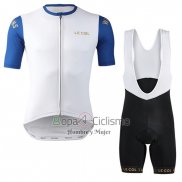 Lecol Ropa Ciclismo Culotte Corto 2019 Hombre Mangas Cortas Blanco Azul