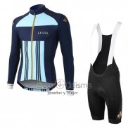 Lecol Ropa Ciclismo Culotte Largo 2019 Hombre Mangas Largas Azur Azul