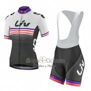 Liv Ropa Ciclismo Culotte Corto 2019 Mujer Mangas Cortas Negro Blanco Fucsia