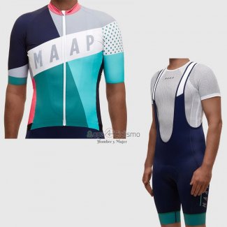 Maap Ropa Ciclismo Culotte Corto 2017 Hombre Mangas Cortas Gris y Azur