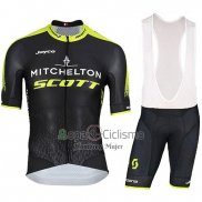 Mitchelton Scott Ropa Ciclismo Culotte Corto 2018 Mangas Cortas Negro