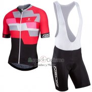 Nalini Cervino Ropa Ciclismo Culotte Corto 2017 Men Mangas Cortas Rojo y Negro