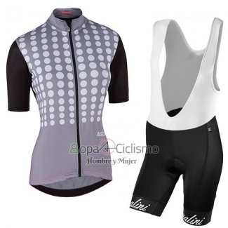 Nalini Optical Ropa Ciclismo Culotte Corto 2017 Mujer Mangas Cortas Negro y Gris