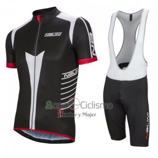 Nalini Ropa Ciclismo Culotte Corto 2016 Men Mangas Cortas Gris y Negro